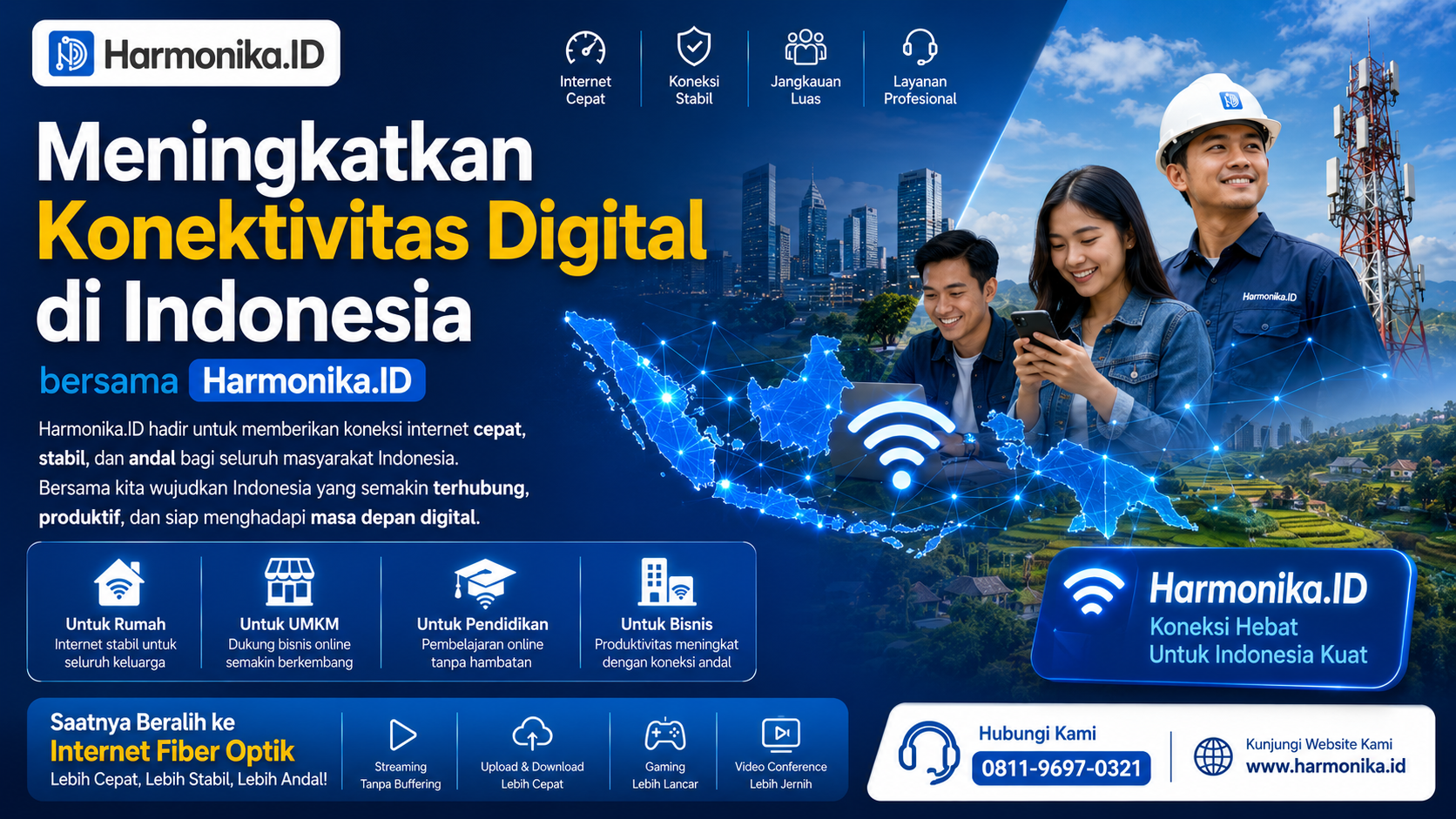 Meningkatkan Konektivitas Digital di Indonesia bersama Harmoika.ID