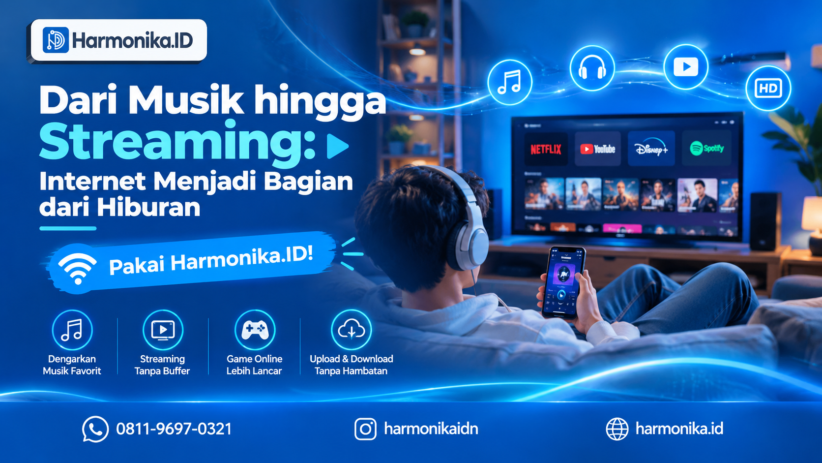 Dari Musik hingga Streaming: Internet Menjadi Bagian dari Hiburan