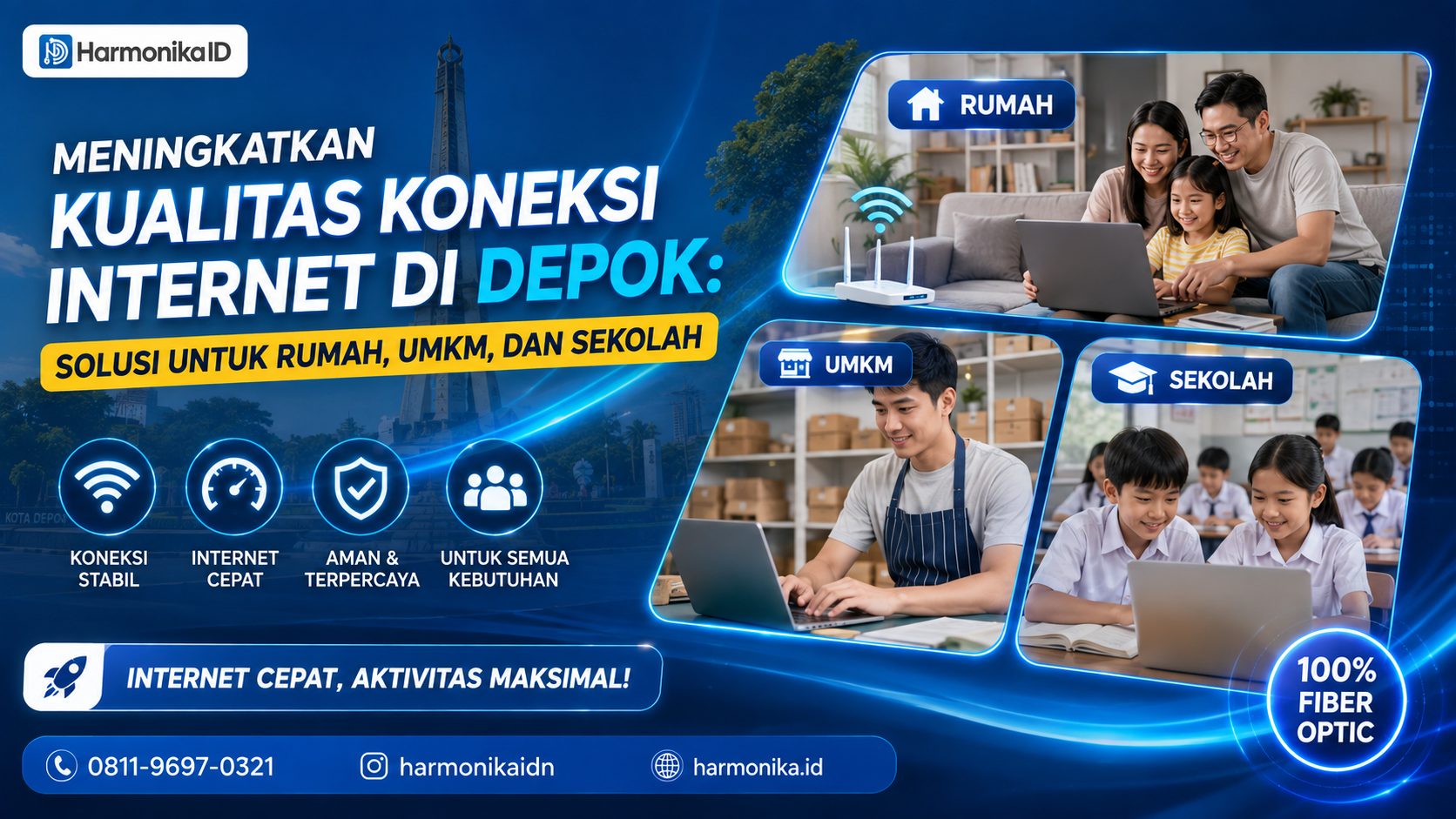 Meningkatkan Kualitas Koneksi Internet di Depok: Solusi untuk Rumah, UMKM, dan Sekolah
