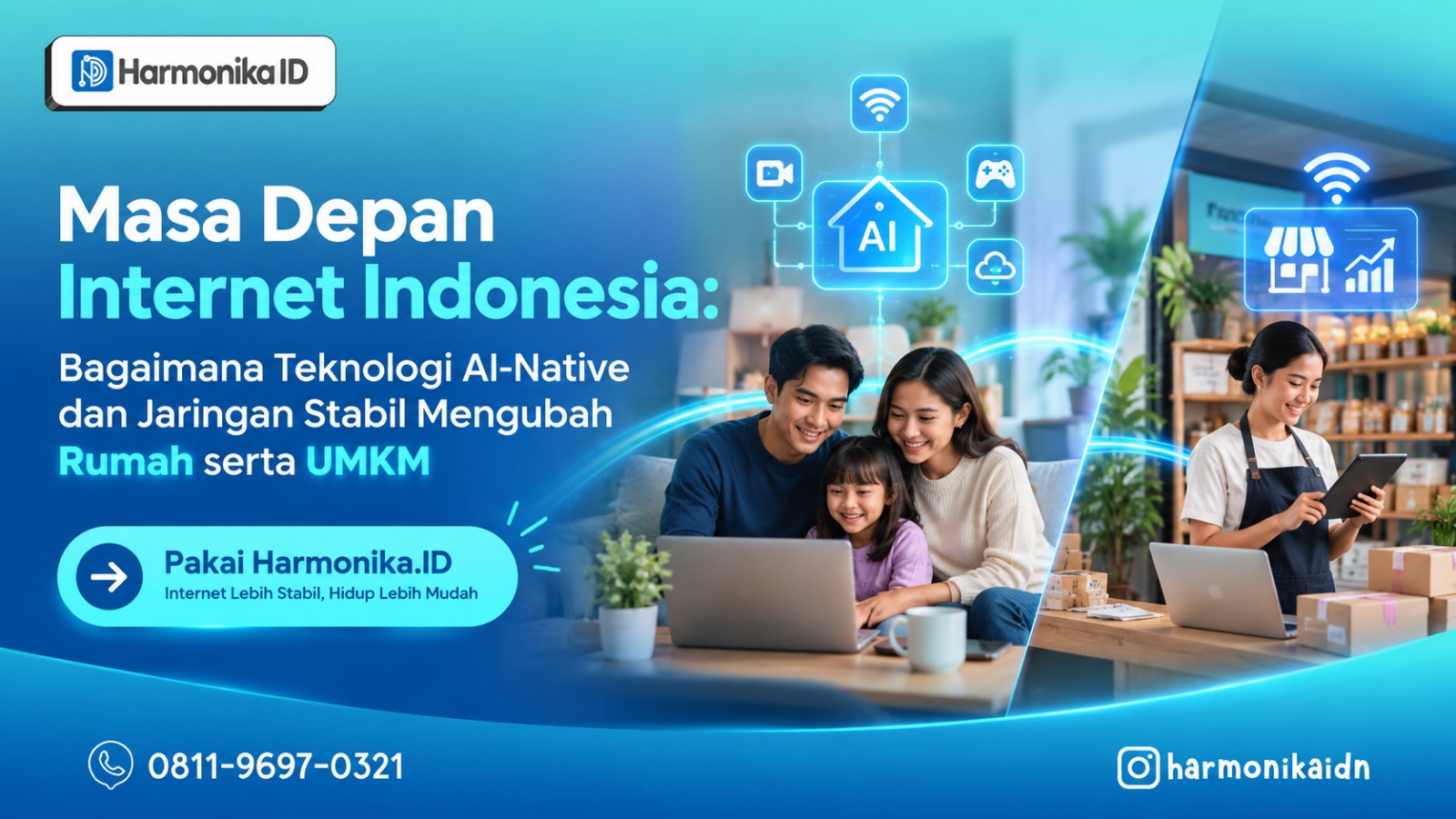 Masa Depan Internet Indonesia: Bagaimana Teknologi AI-Native dan Jaringan Stabil Mengubah Rumah serta UMKM