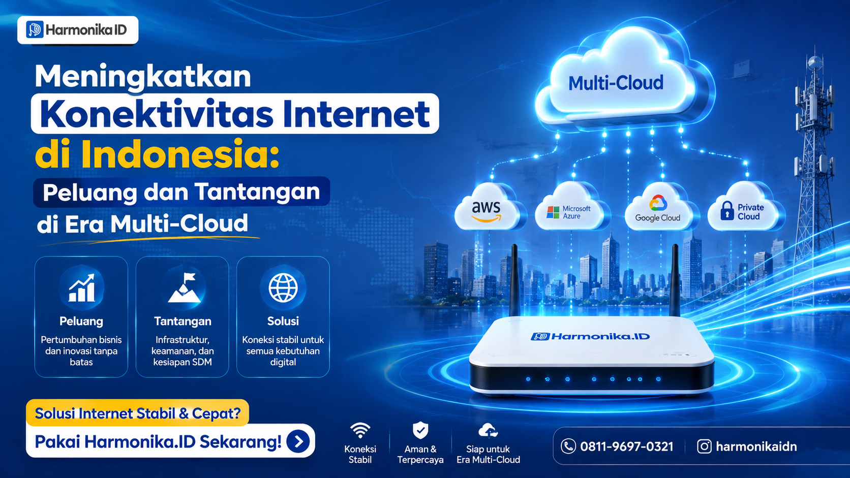 Meningkatkan Konektivitas Internet di Indonesia: Peluang dan Tantangan di Era Multi-Cloud