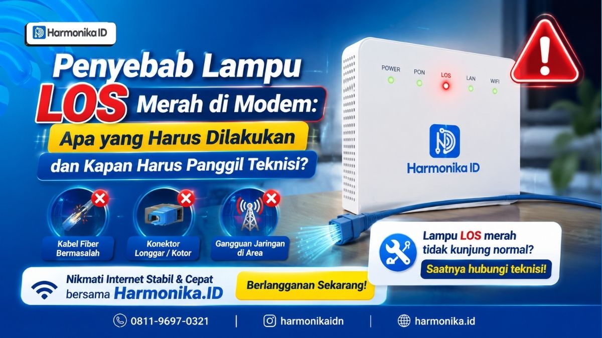Penyebab Lampu LOS Merah di Modem: Apa yang Harus Dilakukan dan Kapan Harus Panggil Teknisi?