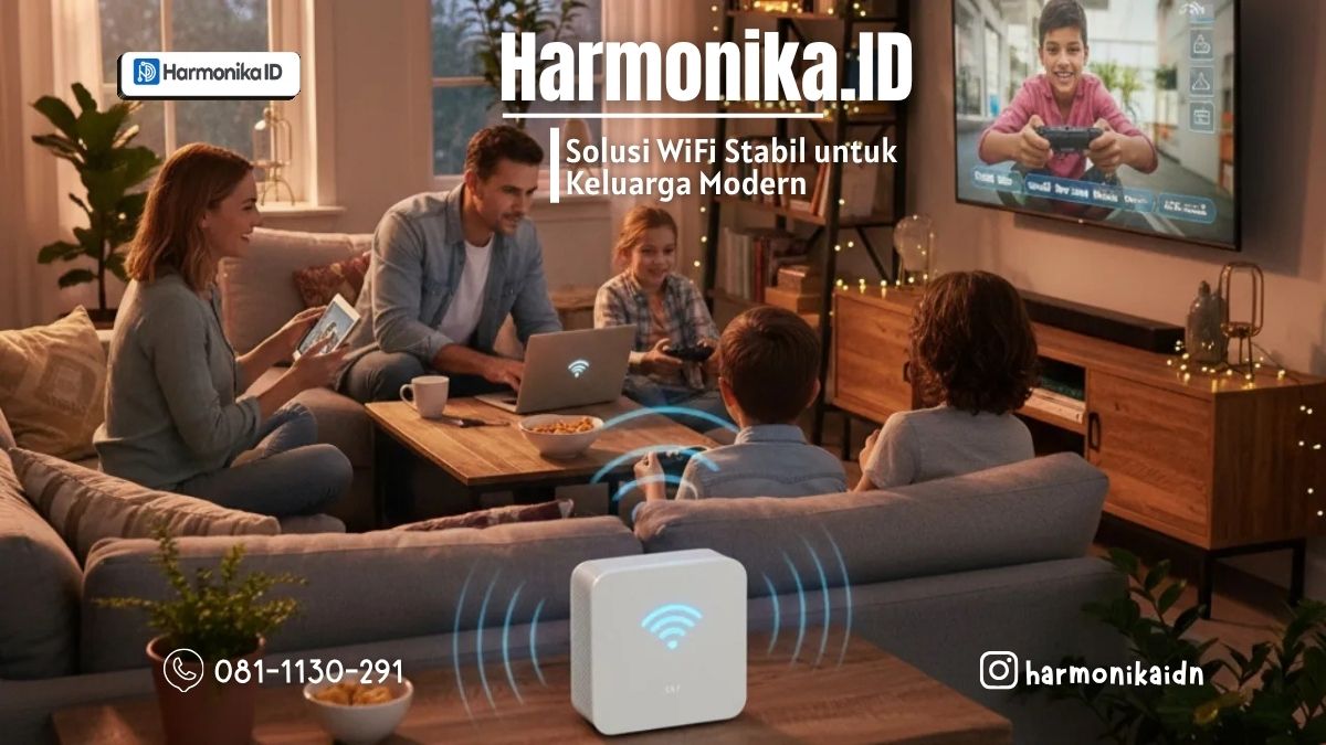 Harmonika.id: Solusi WiFi Stabil untuk Keluarga Modern