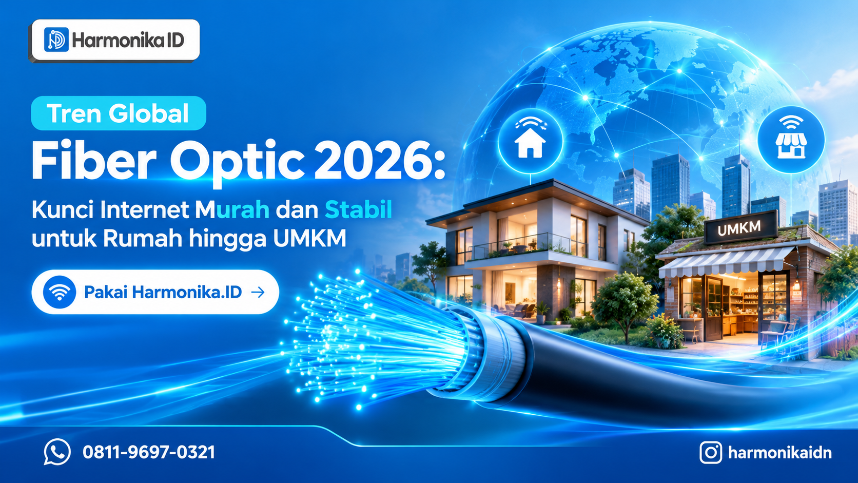 Tren Global Fiber Optic 2026: Kunci Internet Murah dan Stabil untuk Rumah hingga UMKM
