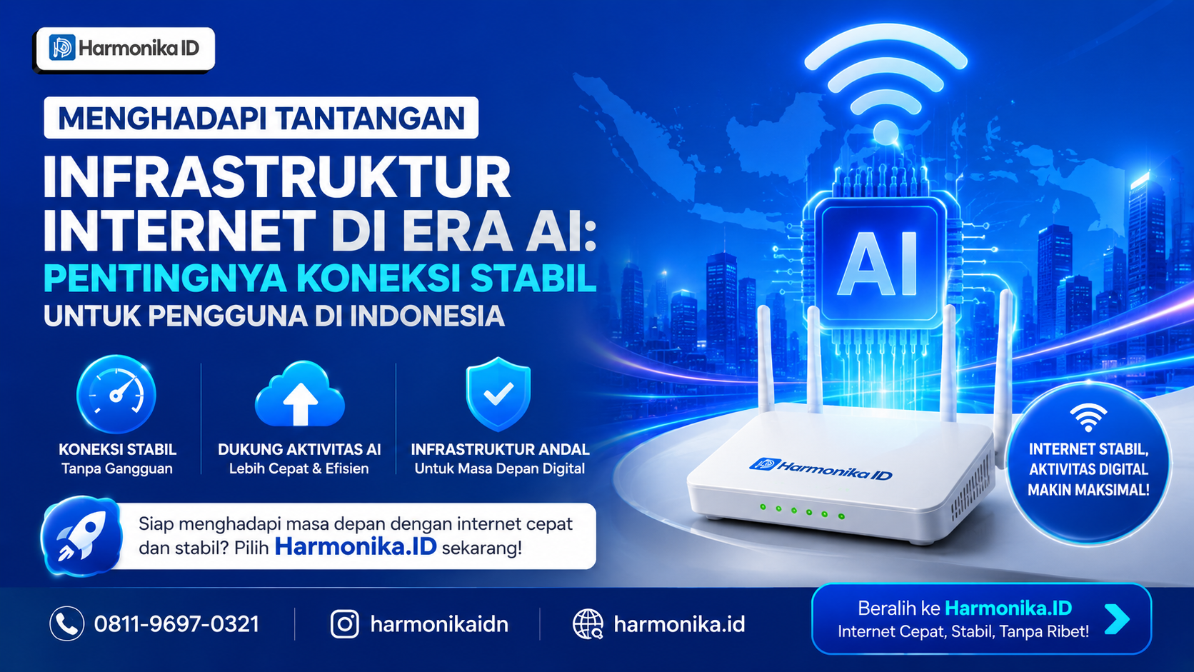 Menghadapi Tantangan Infrastruktur Internet di Era AI: Pentingnya Koneksi Stabil untuk Pengguna di Indonesia