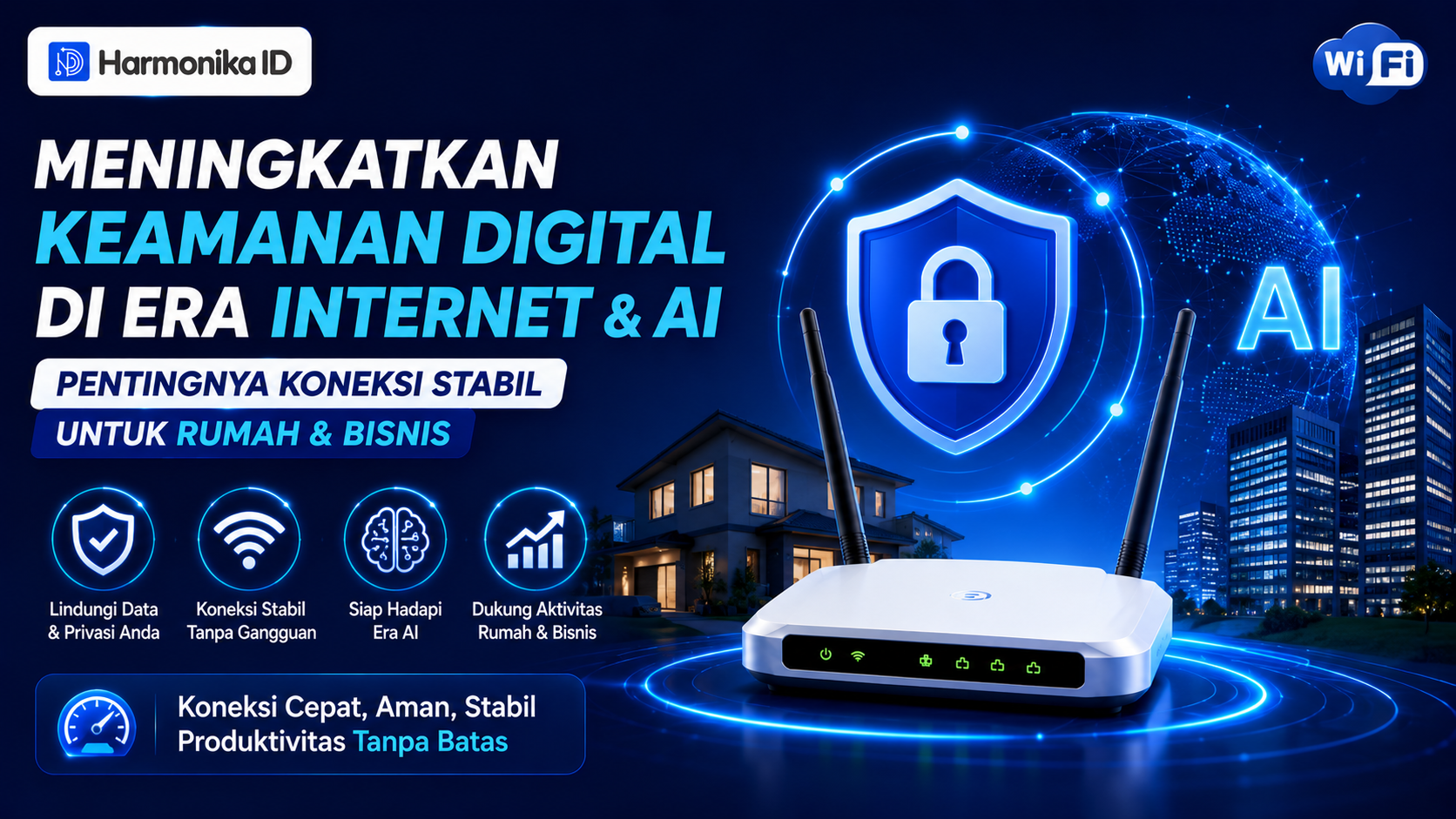 Meningkatkan Keamanan Digital di Era Internet dan AI: Pentingnya Koneksi Stabil untuk Rumah dan Bisnis