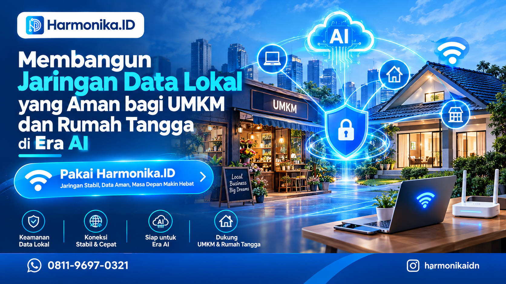 Membangun Jaringan Data Lokal yang Aman bagi UMKM dan Rumah Tangga di Era AI