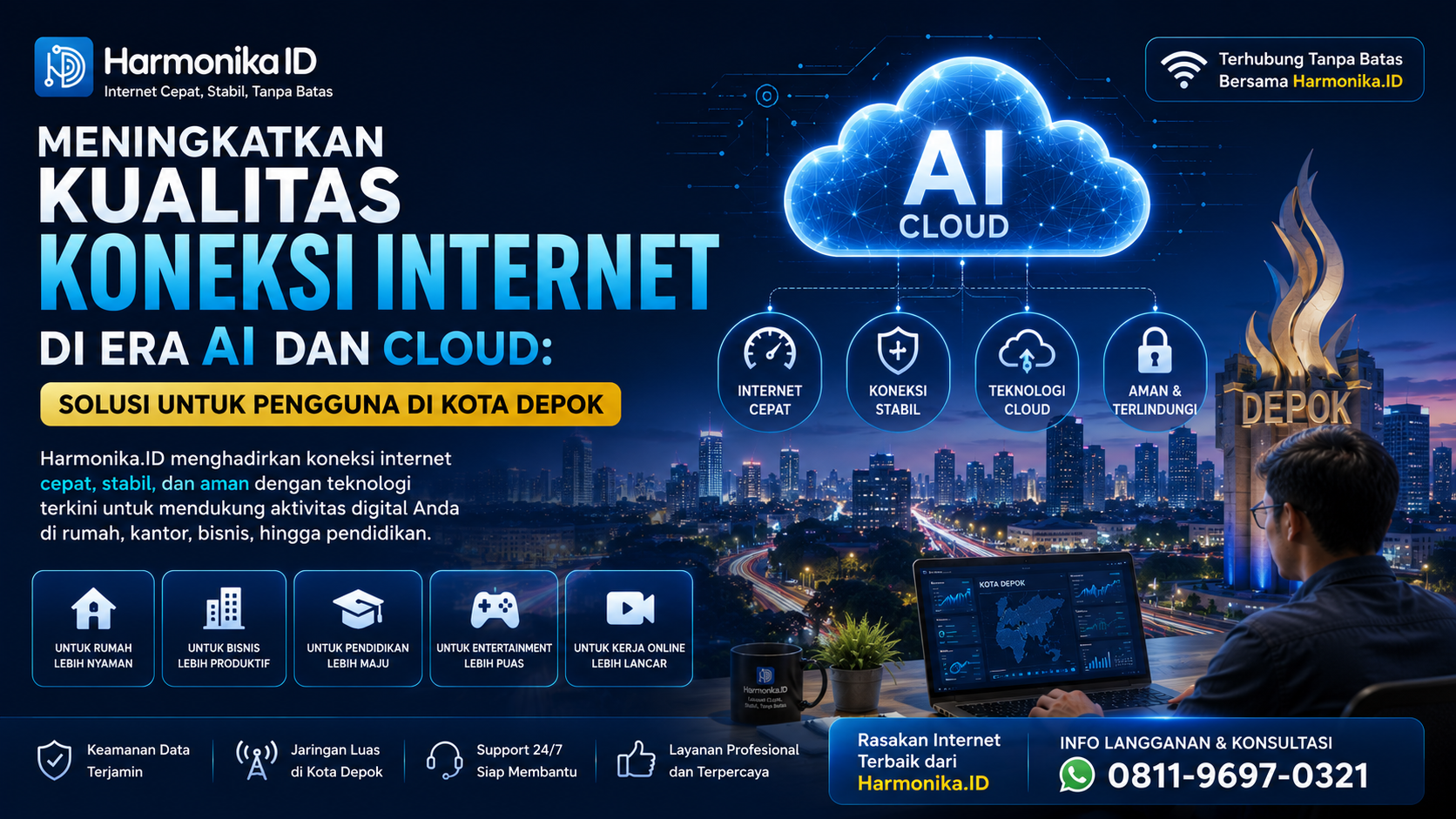 Meningkatkan Kualitas Koneksi Internet di Era AI dan Cloud: Solusi untuk Pengguna di Kota Depok