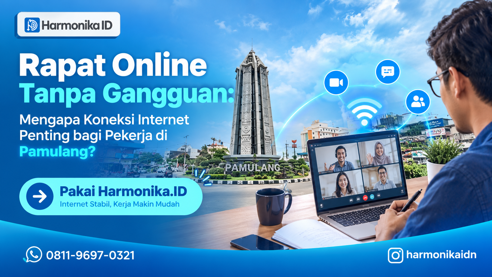 Rapat Online Tanpa Gangguan: Mengapa Koneksi Internet Penting bagi Pekerja di Pamulang?