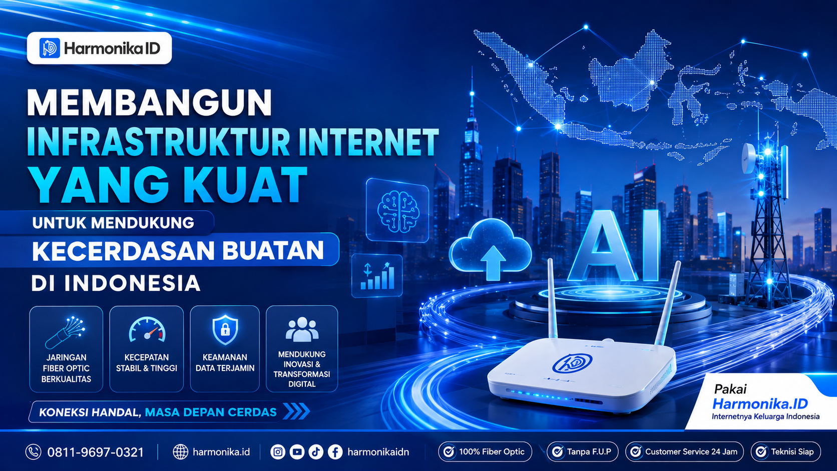 Membangun Infrastruktur Internet yang Kuat untuk Mendukung Kecerdasan Buatan di Indonesia
