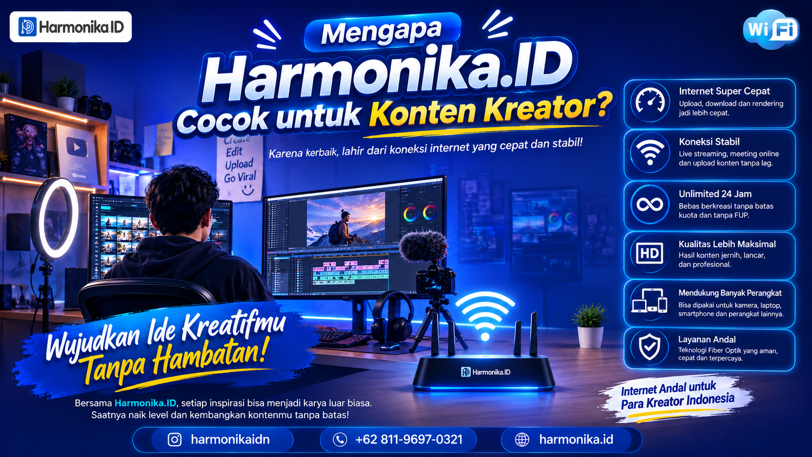 Mengapa Harmonika.ID Cocok untuk Konten Kreator?