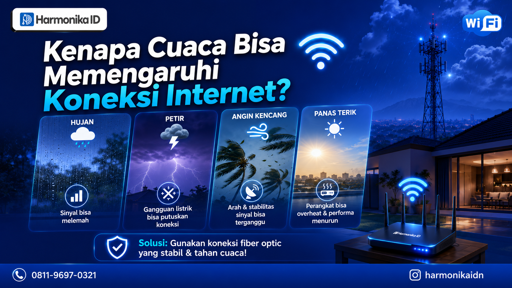Kenapa Cuaca Bisa Memengaruhi Koneksi Internet? Ini Penjelasan Lengkapnya!