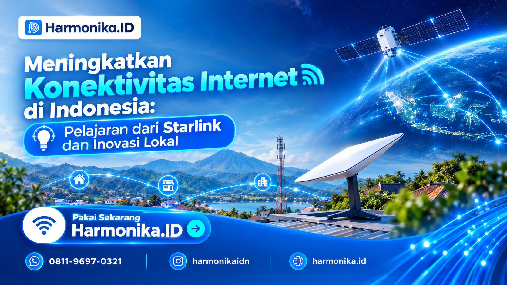 Meningkatkan Konektivitas Internet di Indonesia: Pelajaran dari Starlink dan Inovasi Lokal
