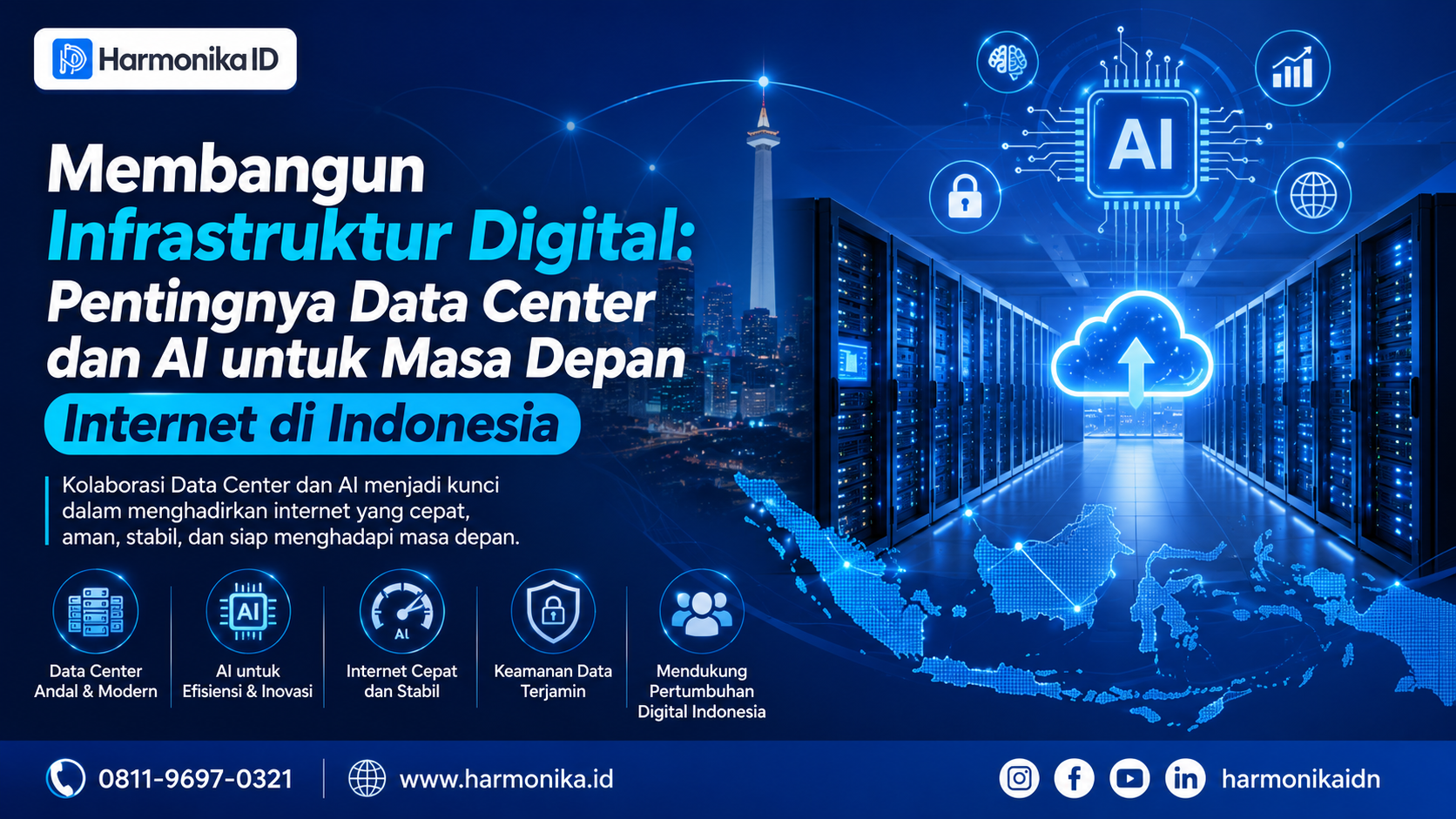 Membangun Infrastruktur Digital: Pentingnya Data Center dan AI untuk Masa Depan Internet di Indonesia