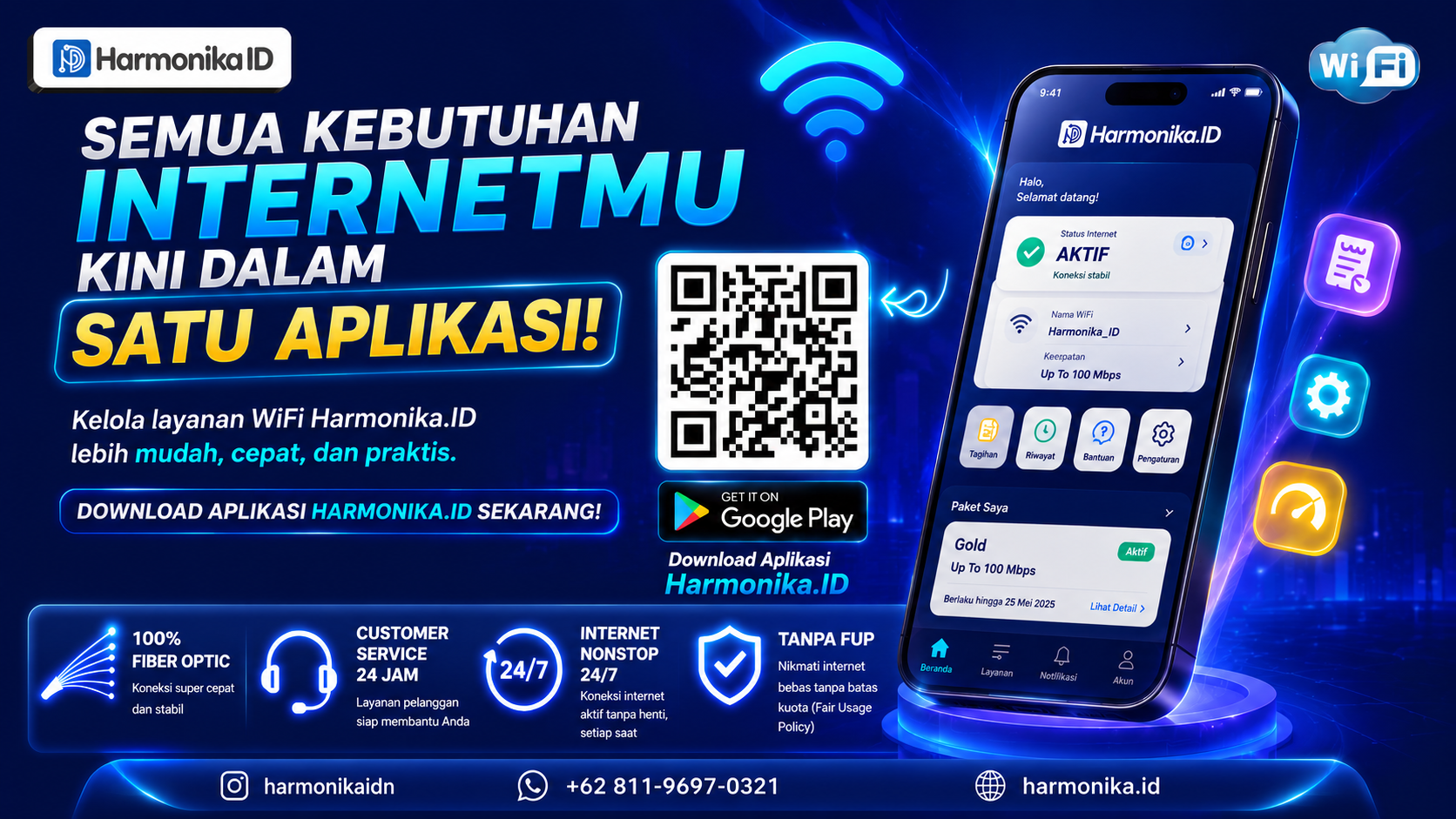 Semua Kebutuhan Internetmu Kini dalam Satu Aplikasi! Download Aplikasi HARMONIKA.ID!!!
