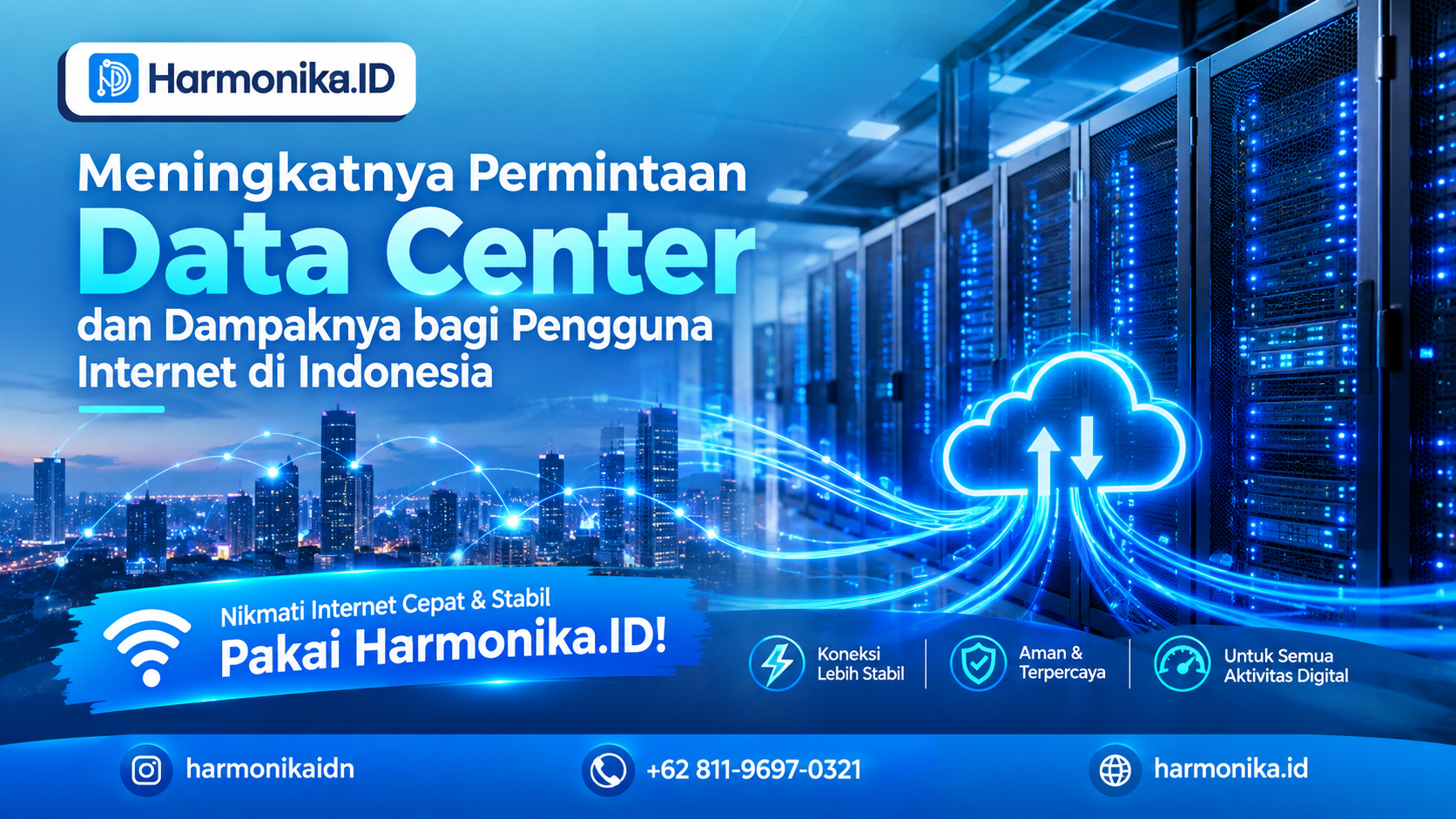 Meningkatnya Permintaan Data Center dan Dampaknya bagi Pengguna Internet di Indonesia