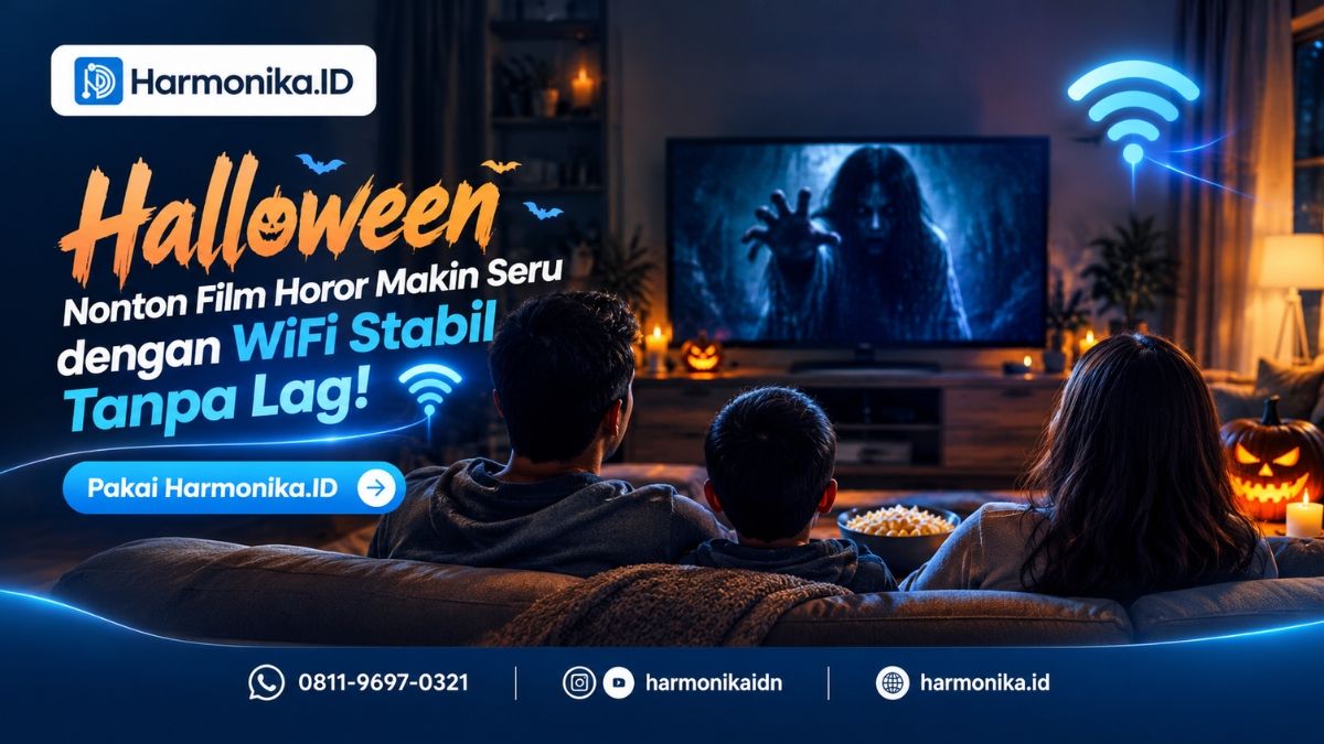 Halloween Makin Seru! Nonton Film Horor Tanpa Lag dengan WiFi Stabil dari Harmonika.ID
