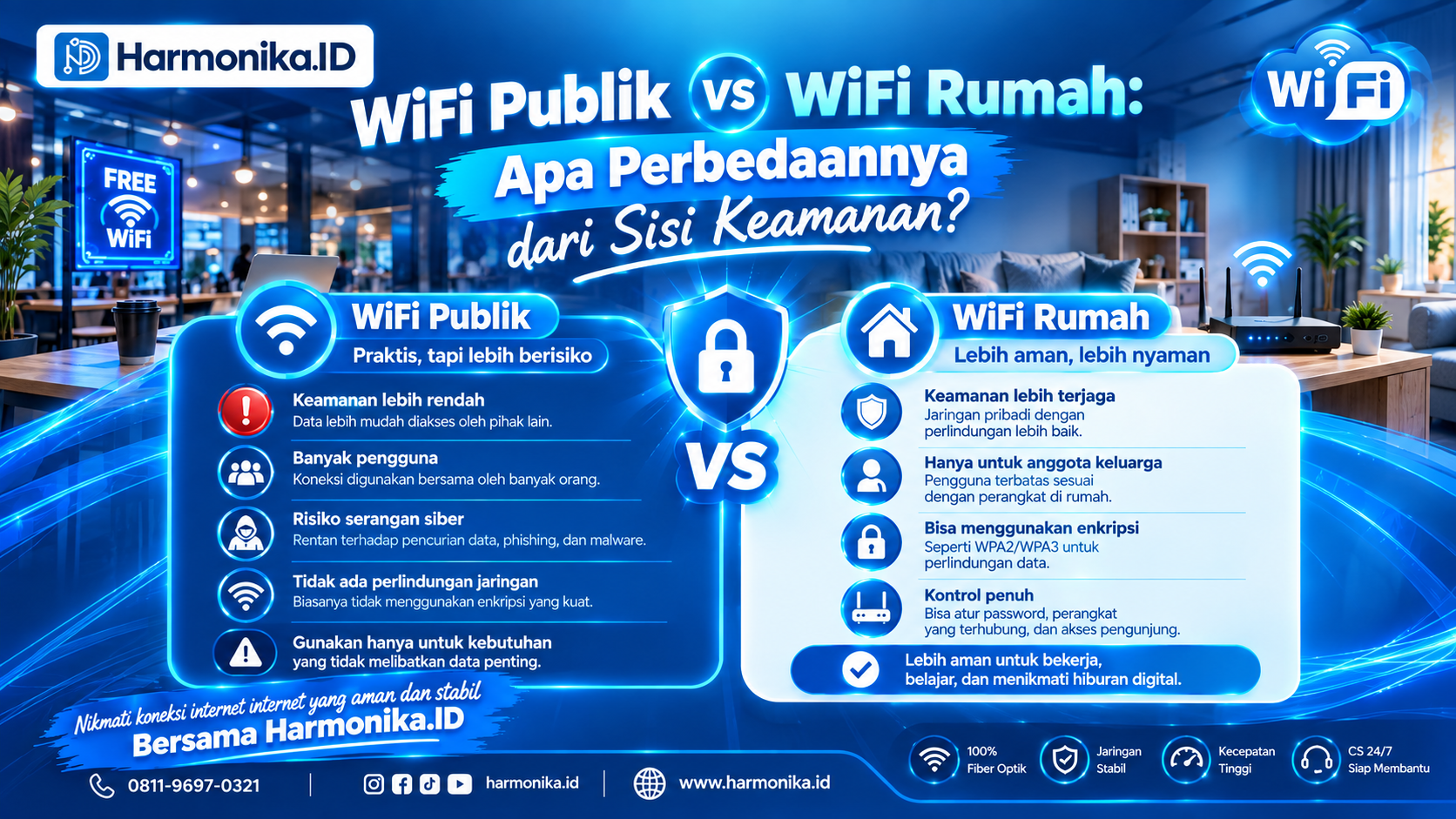 WiFi Publik vs WiFi Rumah: Apa Perbedaannya dari Sisi Keamanan?