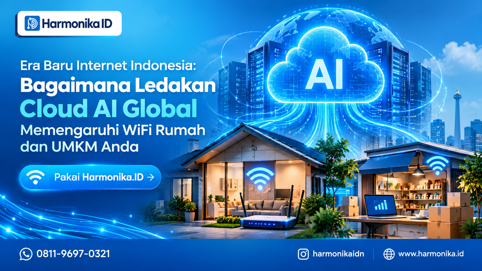 Era Baru Internet Indonesia: Bagaimana Ledakan Cloud AI Global Memengaruhi WiFi Rumah dan UMKM Anda
