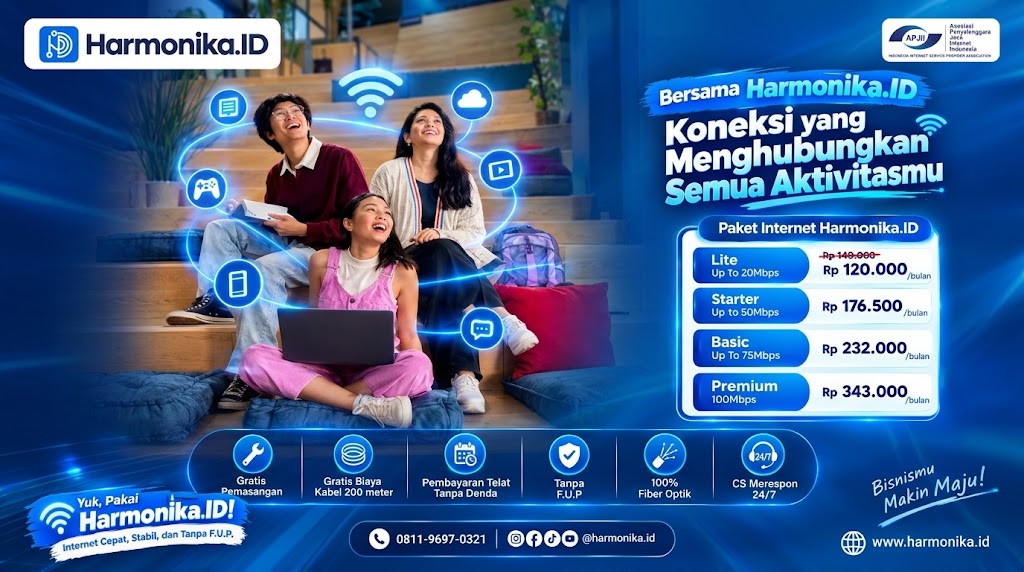 Koneksi yang Menghubungkan Semua Aktivitasmu Bersama Harmonika.ID