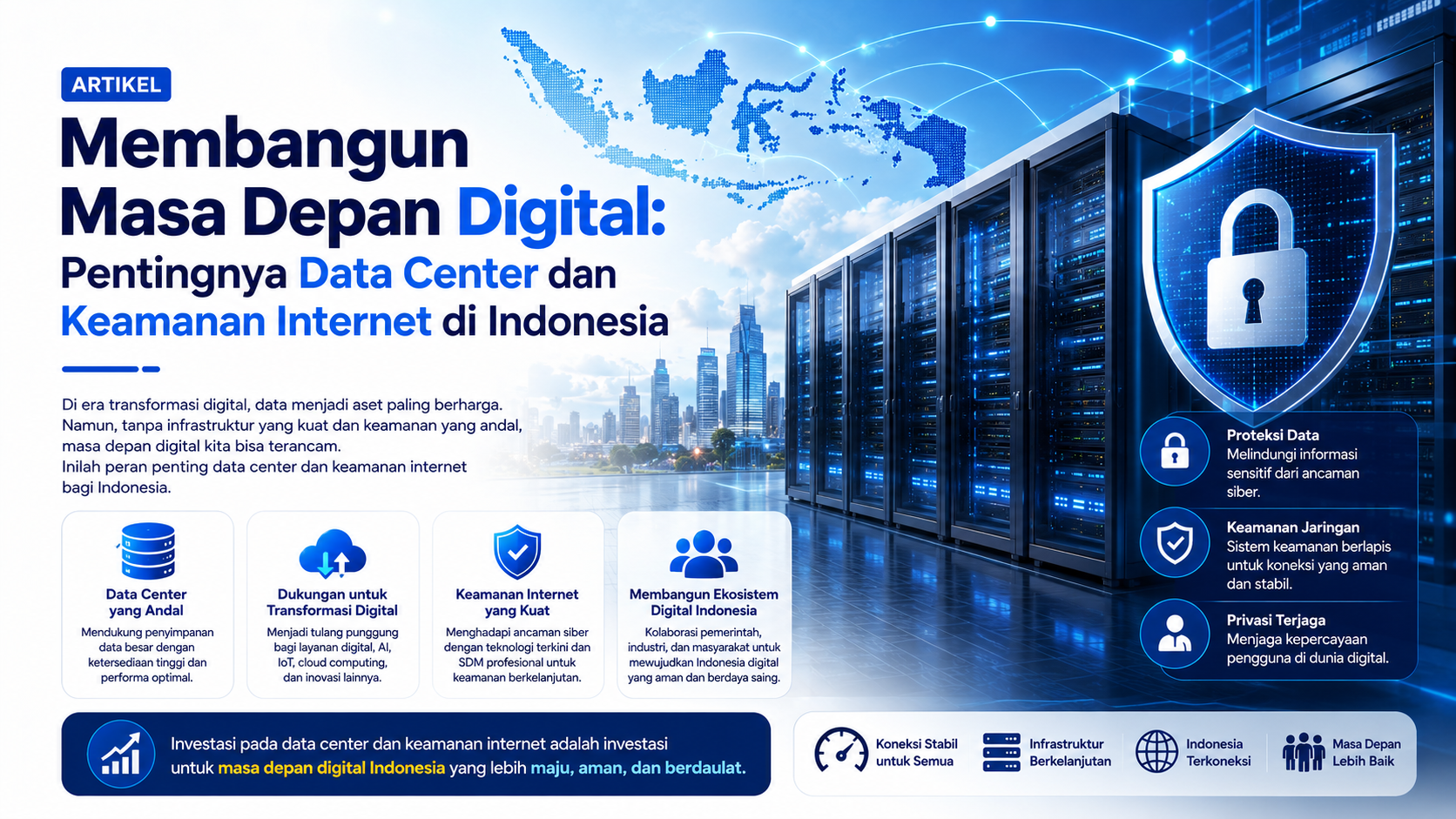 Membangun Masa Depan Digital: Pentingnya Data Center dan Keamanan Internet di Indonesia