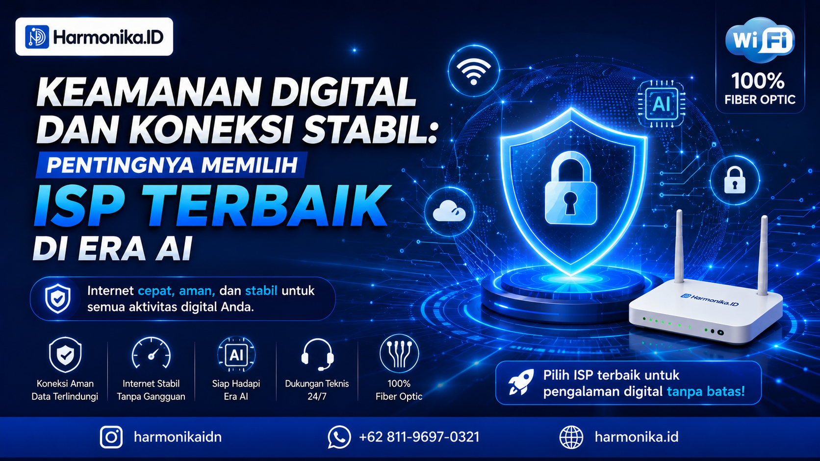 Keamanan Digital dan Koneksi Stabil: Pentingnya Memilih ISP Terbaik di Era AI