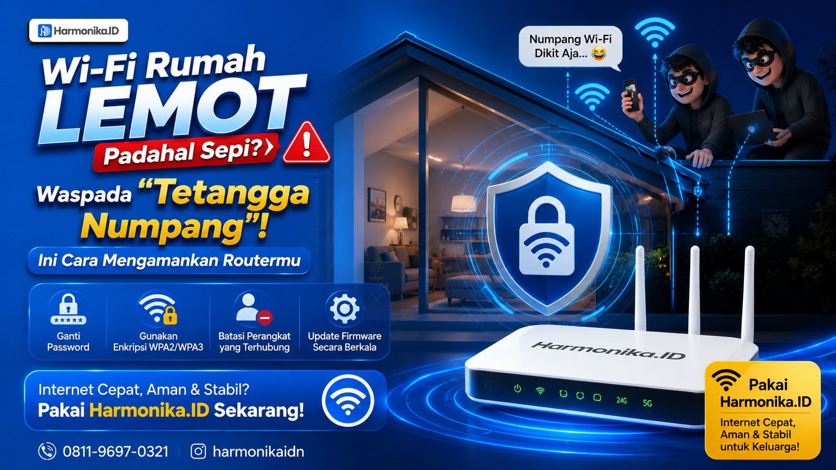 Wi-Fi Rumah Lemot Padahal Sepi? Waspada “Tetangga Numpang”! Ini Cara Mengamankan Routermu