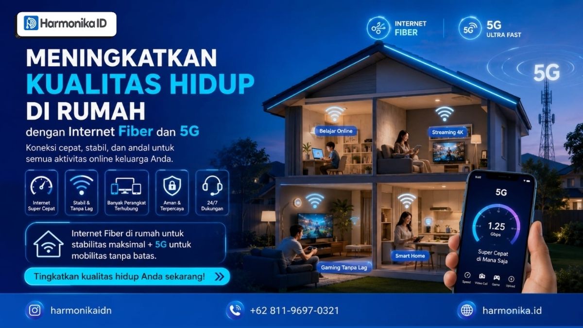 Meningkatkan Kualitas Hidup di Rumah dengan Internet Fiber dan 5G