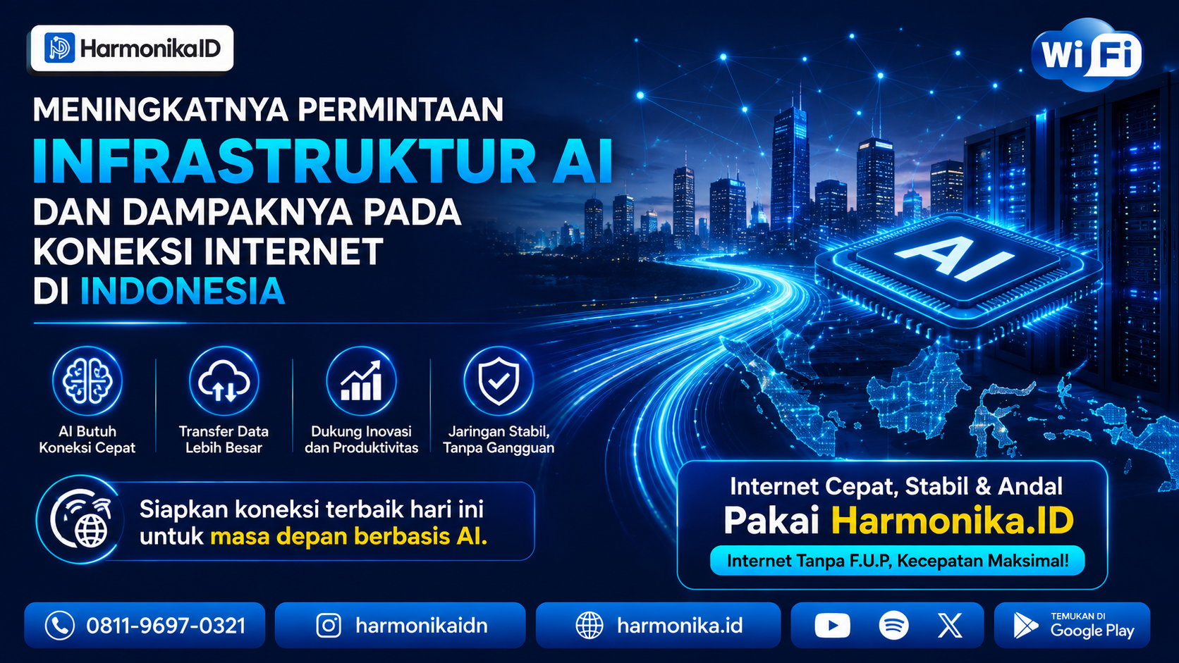 Meningkatnya Permintaan Infrastruktur AI dan Dampaknya pada Koneksi Internet di Indonesia