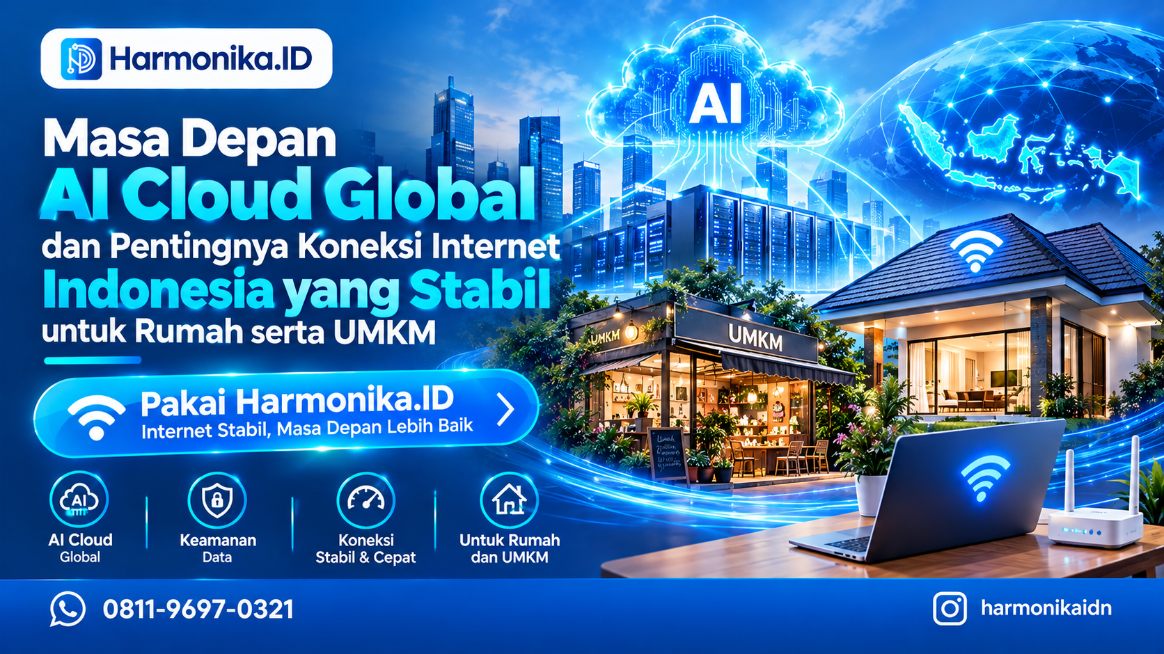 Masa Depan AI Cloud Global dan Pentingnya Koneksi Internet Indonesia yang Stabil untuk Rumah serta UMKM