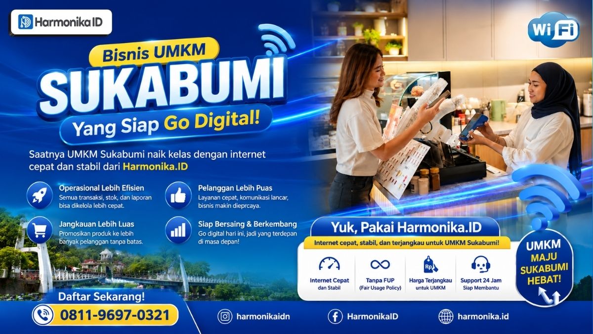 Bisnis UMKM Sukabumi yang Siap Go Digital Bersama Harmonika.ID