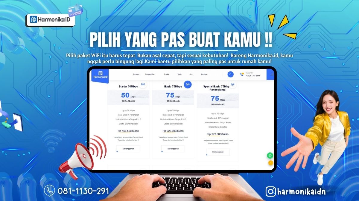 Pilih Paket WiFi yang Tepat untuk Kebutuhanmu Bersama Harmonika.id