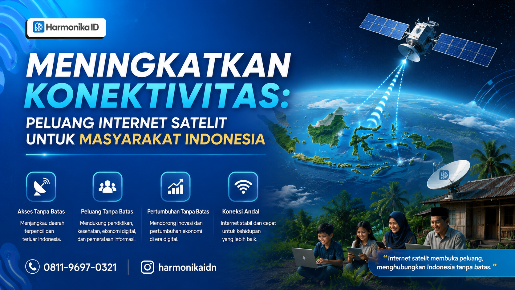 Meningkatkan Konektivitas: Peluang Internet Satelit untuk Masyarakat Indonesia