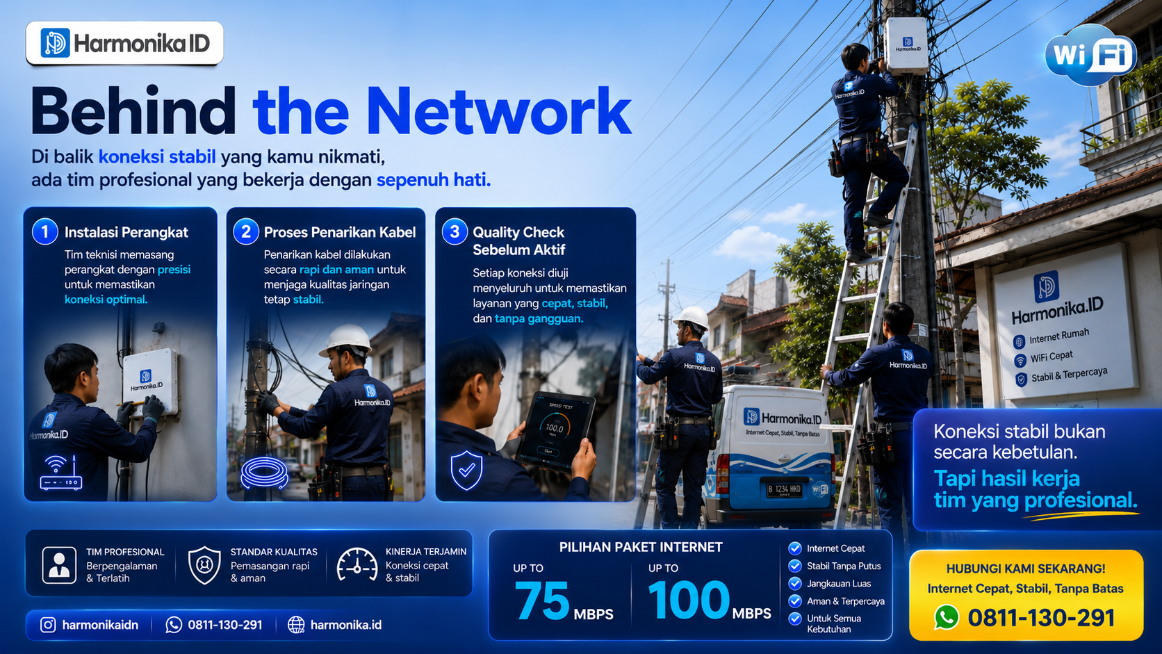 Behind the Network: Di Balik Koneksi Stabil yang Anda Nikmati, Ada Tim Profesional yang Bekerja Sepenuh Hati