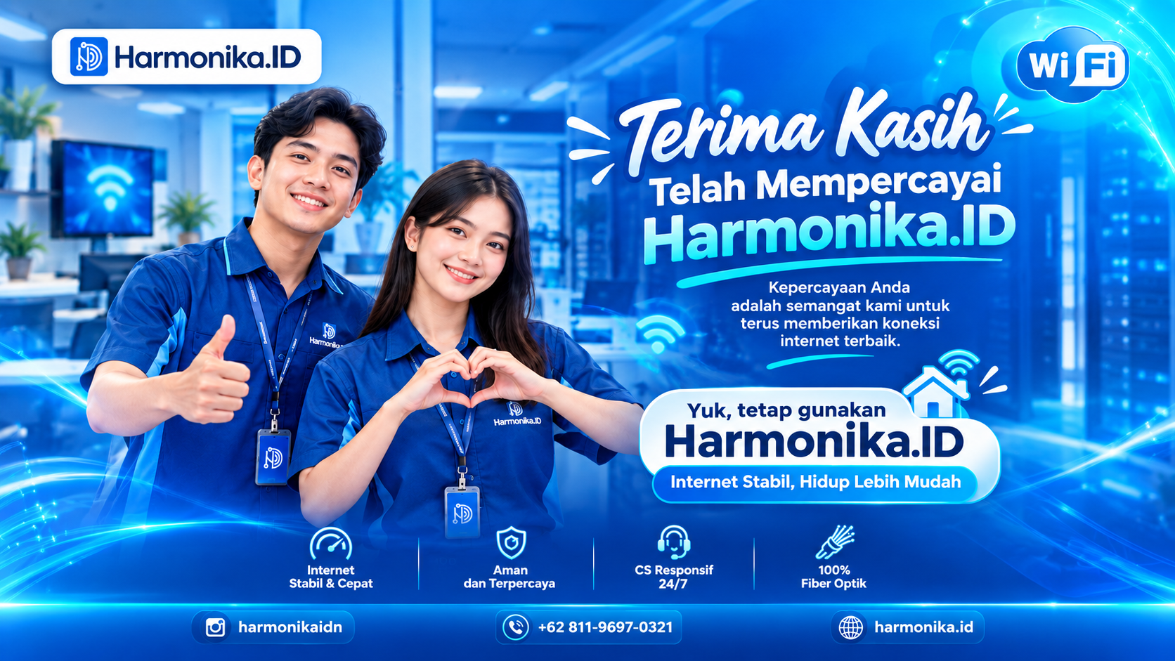 Terima Kasih Telah Mempercayai Harmonika.ID: Komitmen Menghadirkan Internet Stabil dan Berkualitas
