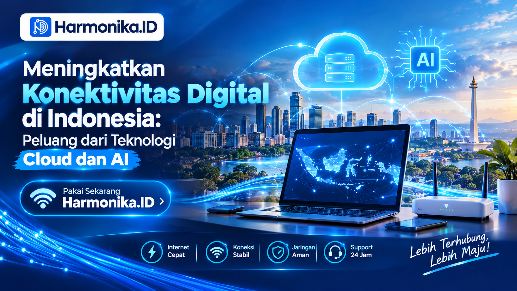 Meningkatkan Konektivitas Digital di Indonesia: Peluang dari Teknologi Cloud dan AI