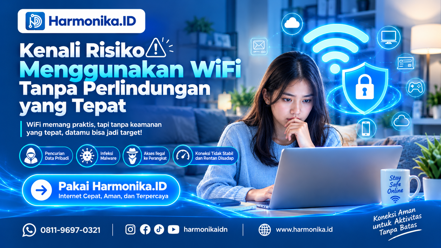 Kenali Risiko Menggunakan WiFi Tanpa Perlindungan yang Tepat