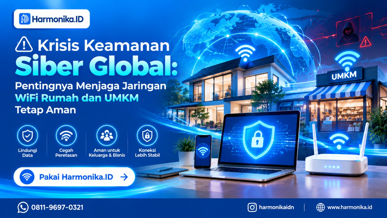 Krisis Keamanan Siber Global: Pentingnya Menjaga Jaringan WiFi Rumah dan UMKM Tetap Aman