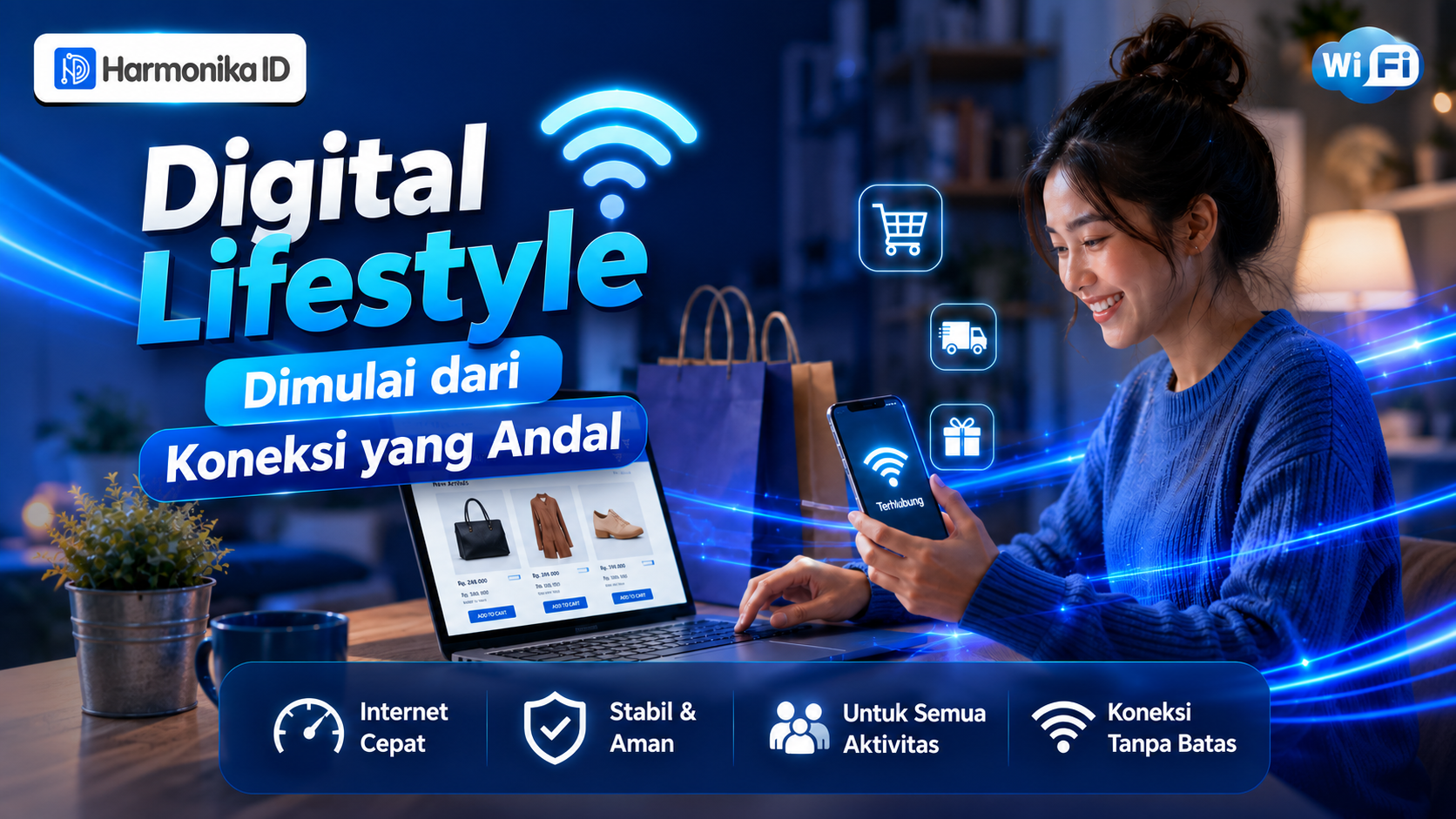 Digital Lifestyle Dimulai dari Koneksi yang Andal Bersama Harmonika.ID