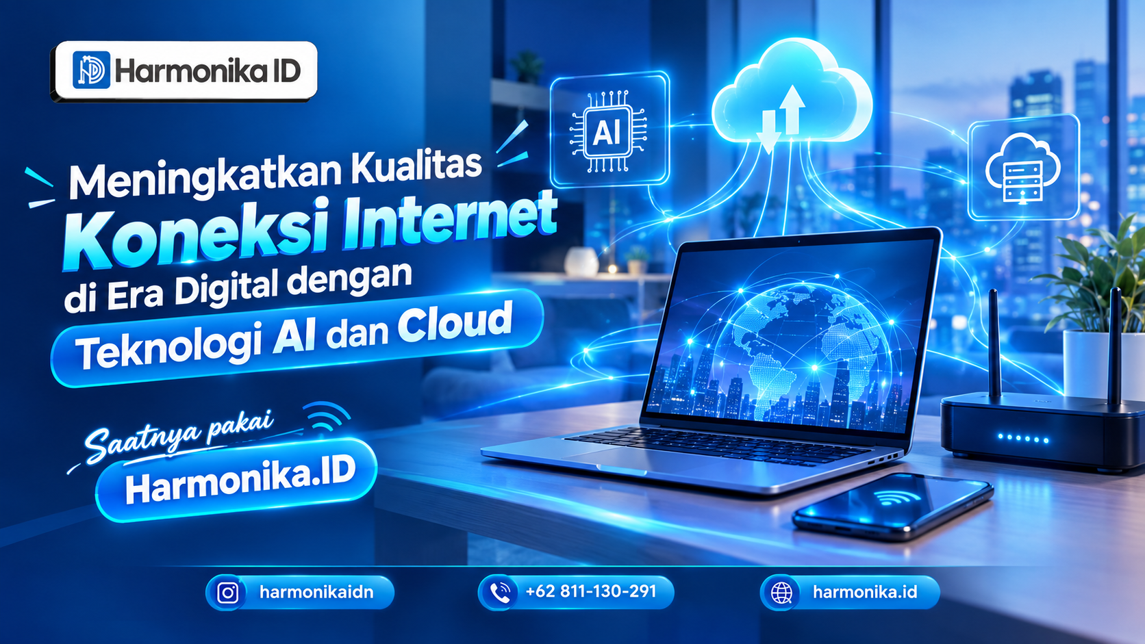Meningkatkan Kualitas Koneksi Internet di Era Digital dengan Teknologi AI dan Cloud