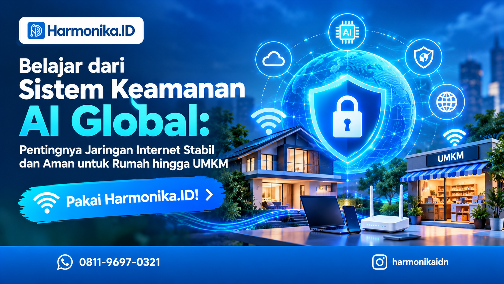 Belajar dari Sistem Keamanan AI Global: Pentingnya Jaringan Internet Stabil dan Aman untuk Rumah hingga UMKM