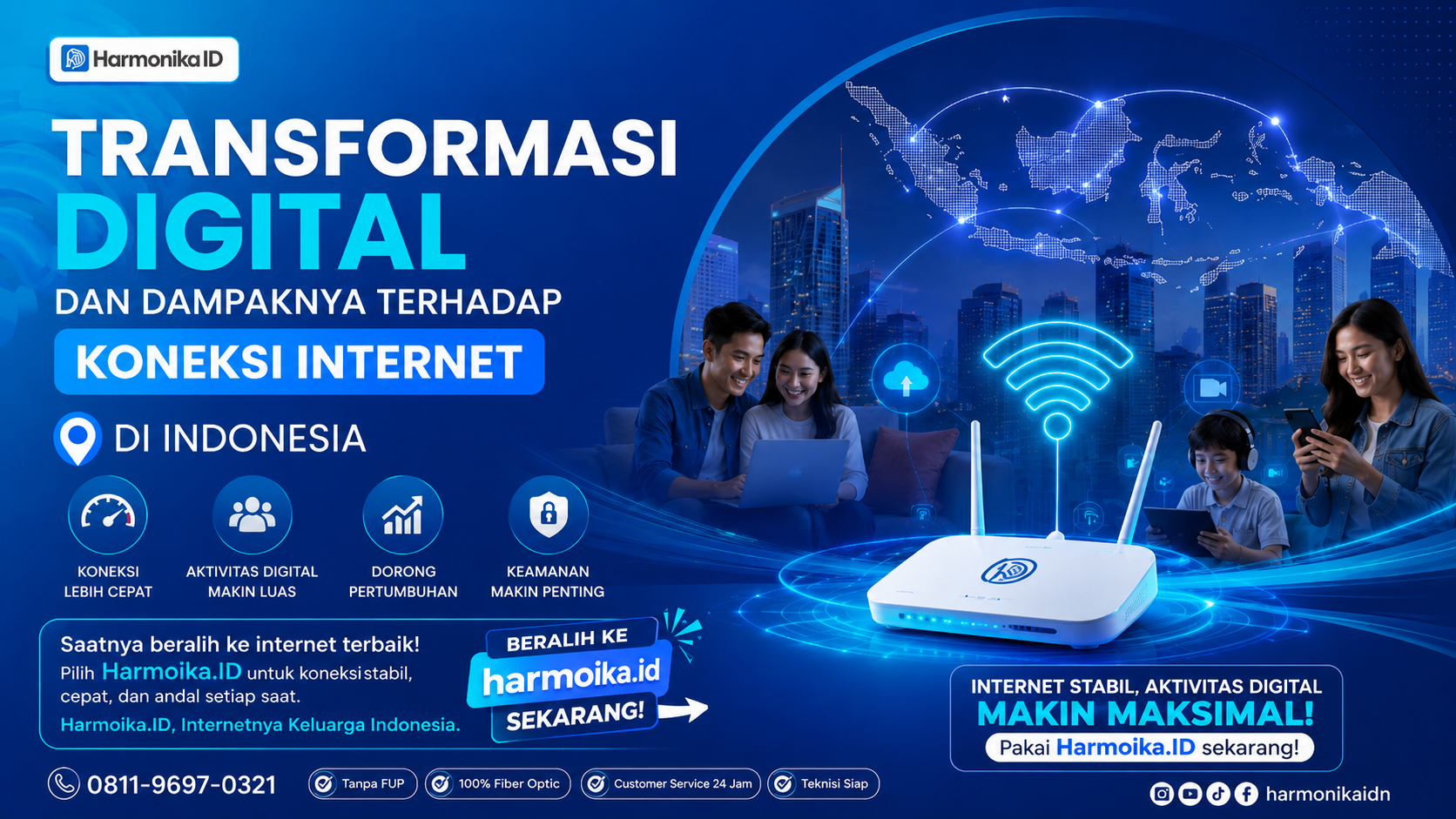Transformasi Digital dan Dampaknya terhadap Koneksi Internet di Indonesia