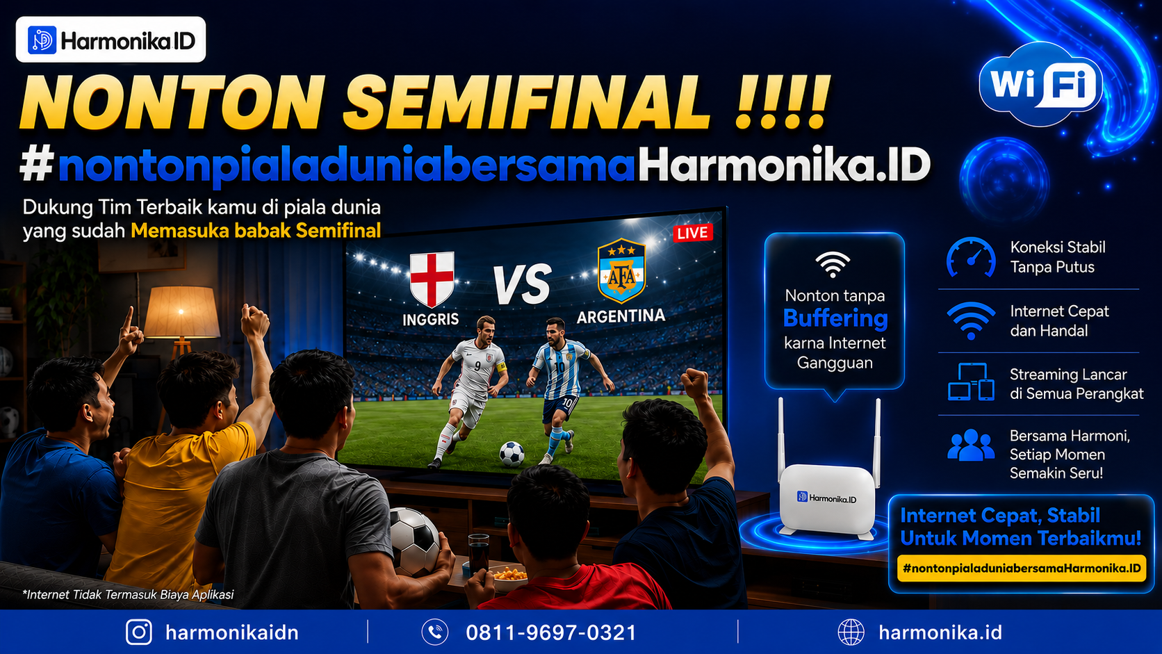 Nonton Semifinal Piala Dunia Tanpa Buffering Bersama Harmonika.ID
