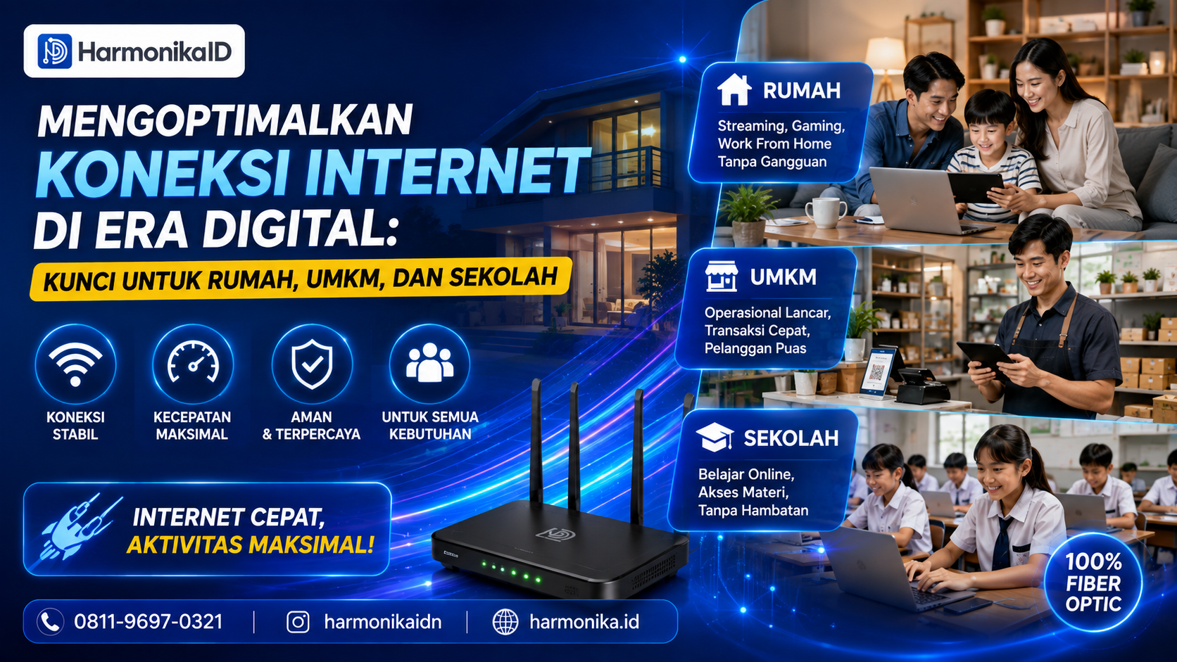 Mengoptimalkan Koneksi Internet di Era Digital: Kunci untuk Rumah, UMKM, dan Sekolah