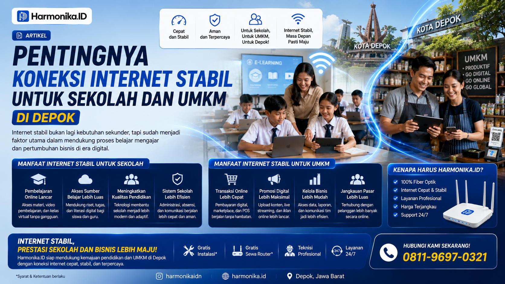 Pentingnya Koneksi Internet Stabil untuk Sekolah dan UMKM di Depok