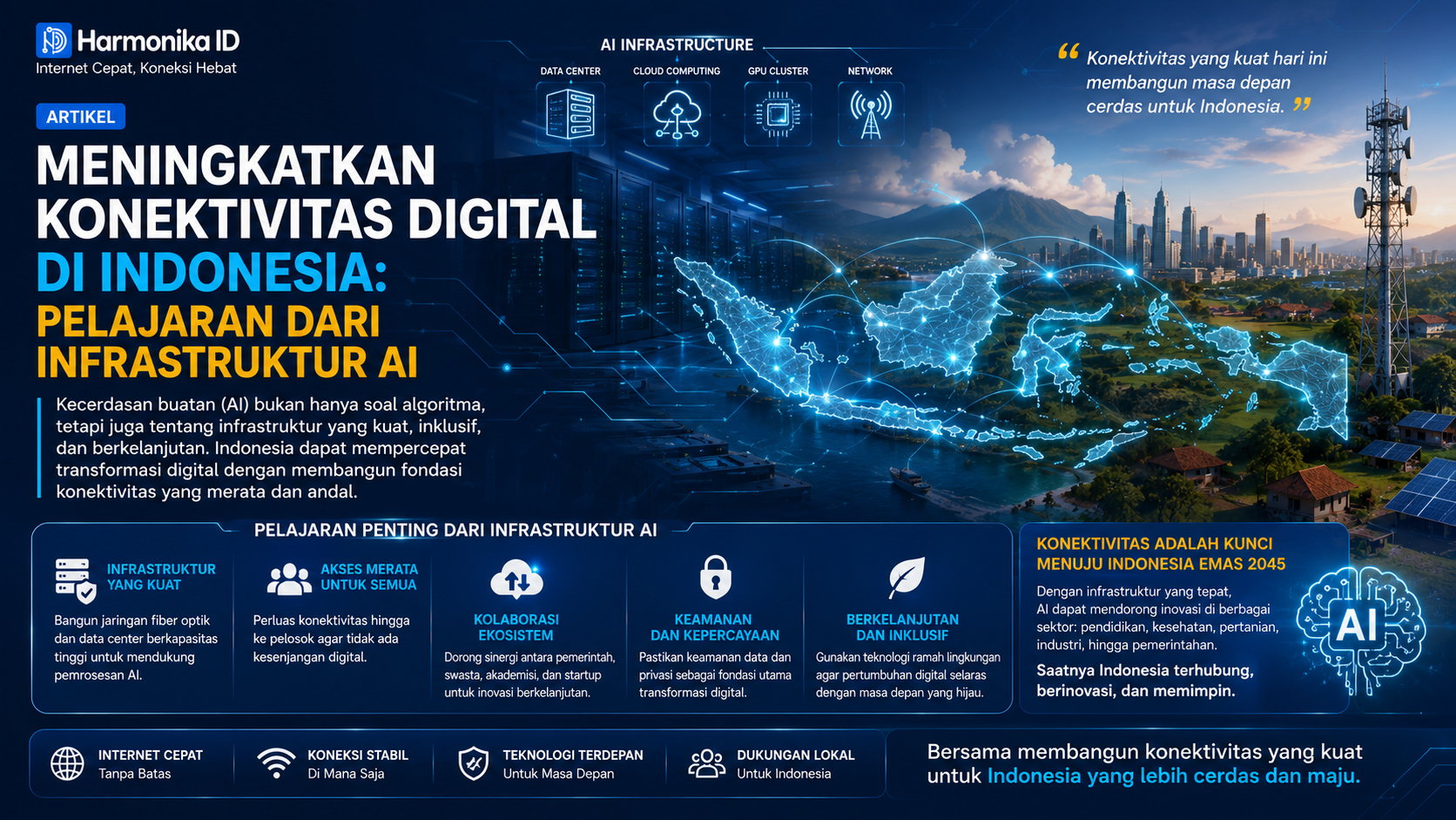Meningkatkan Konektivitas Digital di Indonesia: Pelajaran dari Infrastruktur AI 