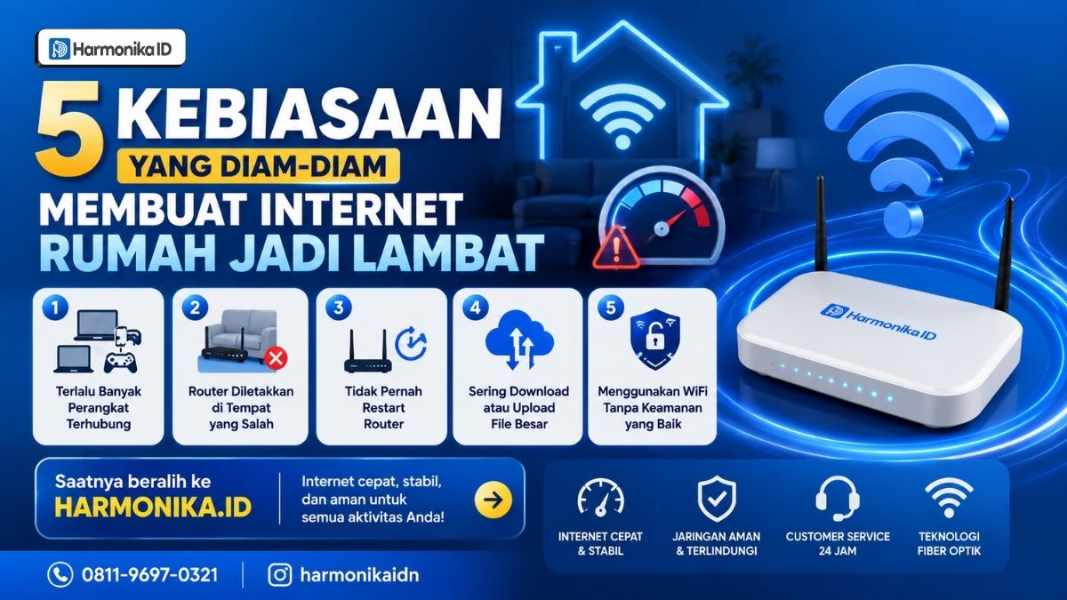 5 Kebiasaan yang Diam-Diam Membuat Internet Rumah Jadi Lambat