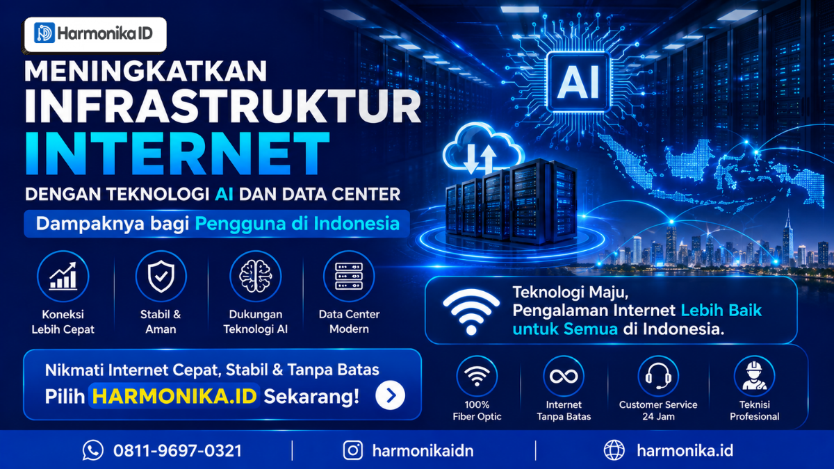 Meningkatkan Infrastruktur Internet dengan Teknologi AI dan Data Center: Dampaknya bagi Pengguna di Indonesia