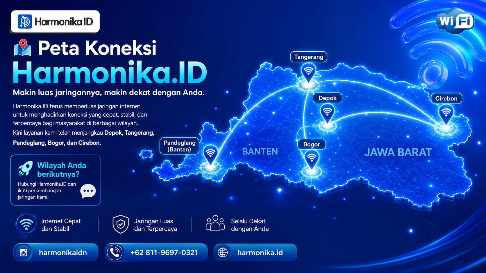 Peta Koneksi Harmonika.ID: Makin Luas Jaringannya, Makin Dekat dengan Anda