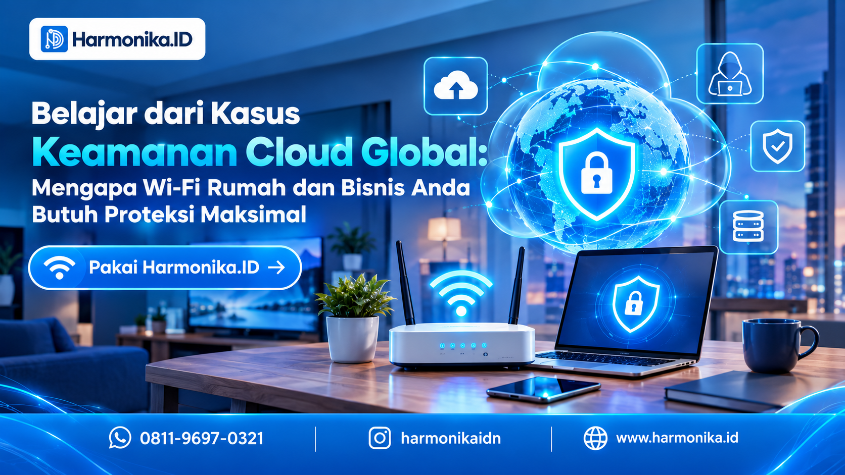 Belajar dari Kasus Keamanan Cloud Global: Mengapa Wi-Fi Rumah dan Bisnis Anda Butuh Proteksi Maksimal